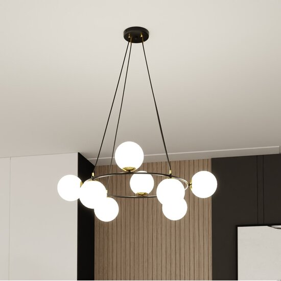 Emibig Emibig AZURA 8 BL OPAL - Verlicht je ruimte met glamour