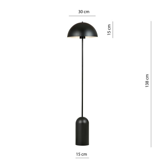 Emibig Emibig KAVA LP1 BLACK - Stylish industrial floor lamp for any space