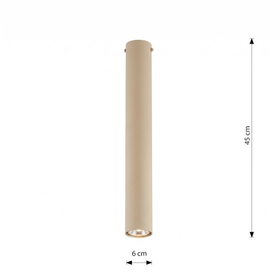 Emibig TECNO 1L MOKKA - Minimalistische Deckenlampe für jeden Raum