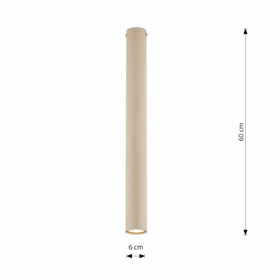 Emibig TECNO 1XL MOKKA - Lampe de plafond minimaliste pour tous les espaces
