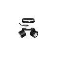Trio Lighting Duo inbouw of opbouw plafondspot 2x5W 3000K mat zwart - Perfecte verlichting voor elke ruimte
