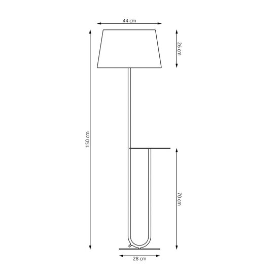 Emibig HOTEL LP1 GRAY - Minimalist floor lamp for any space