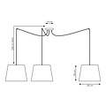 Emibig Emibig ASCOT 3 GRAY - Minimalistische Pendelleuchte für jeden Raum