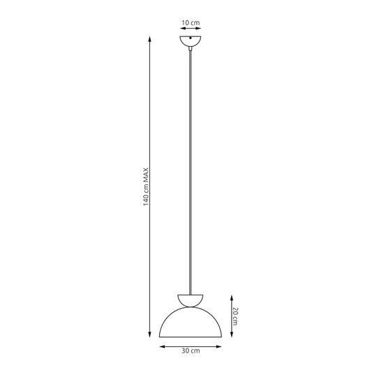 Emibig Emibig BOLX 1 BL - Stilvolle moderne Deckenlampe für jeden Raum