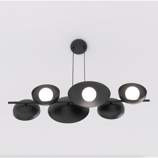 Emibig Emibig VOLUM 6 BLACK - Lámpara colgante minimalista para cualquier espacio
