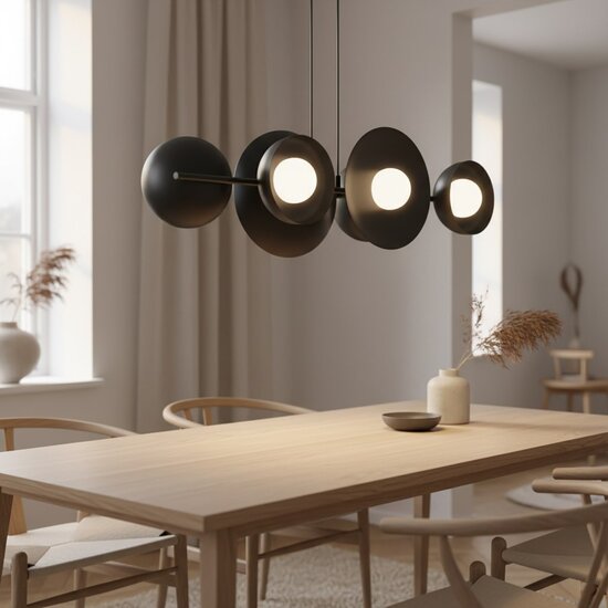 Emibig Emibig VOLUM 6 BLACK - Lámpara colgante minimalista para cualquier espacio