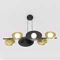 Emibig Emibig VOLUM 6 BL GOLD - Minimalistische Pendelleuchte für jeden Raum