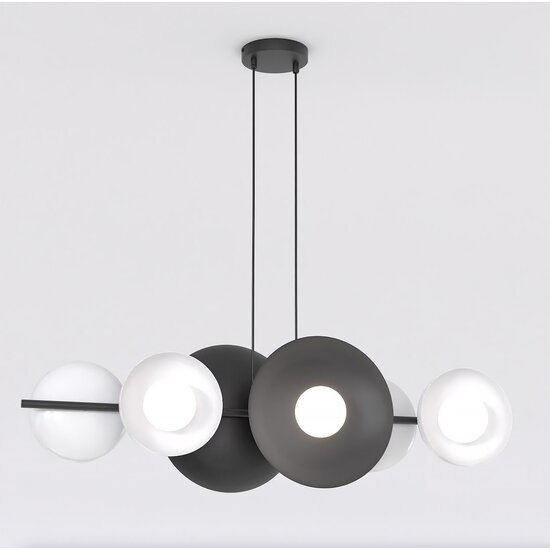 Emibig Emibig VOLUM 6 BL WHITE - Lámpara colgante minimalista para cualquier espacio