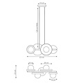 Emibig Emibig MODEL 4 BL WHITE - Minimalistische hanglamp voor elke ruimte