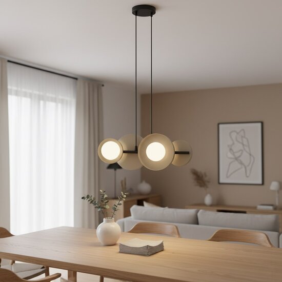 Emibig Emibig MODEL 4 BL MOKKA - Minimalistische hanglamp voor elke ruimte