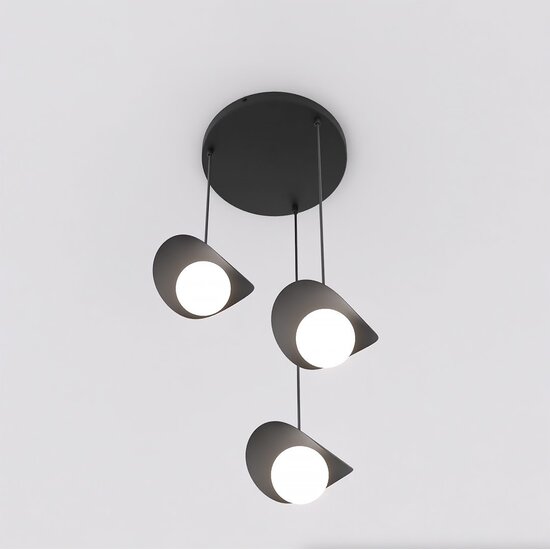 Emibig Emibig RITUAL 3 PREM BLACK - Lampe suspendue moderne pour tous les espaces