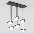 Emibig Emibig RITUAL 6 BLACK - Lampe suspendue moderne pour un éclairage stylé