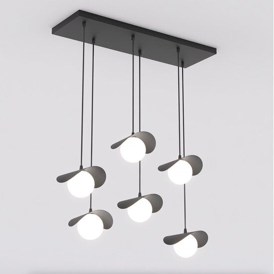 Emibig Emibig RITUAL 6 BLACK - Modern pendant lamp for stylish lighting