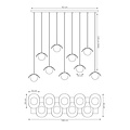Emibig Emibig RITUAL 9 BLACK - Moderne Pendelleuchte für stilvolle Beleuchtung