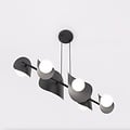 Emibig Emibig ELEMENTI 6 BLACK - Lámpara colgante moderna para una iluminación elegante
