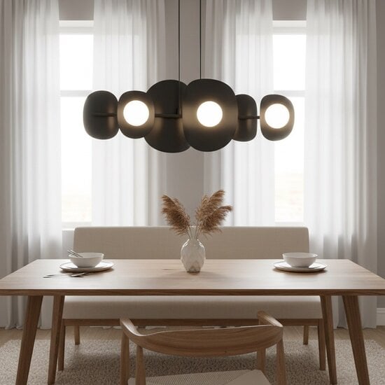 Emibig Emibig ELEMENTI 6 BLACK - Moderne hanglamp voor sfeervolle verlichting