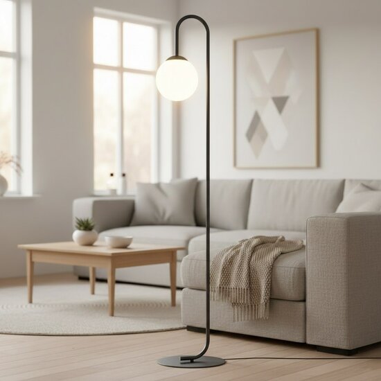 Emibig Emibig FLOR LP1 BLACK - Lampe sur pied minimaliste pour tous les espaces