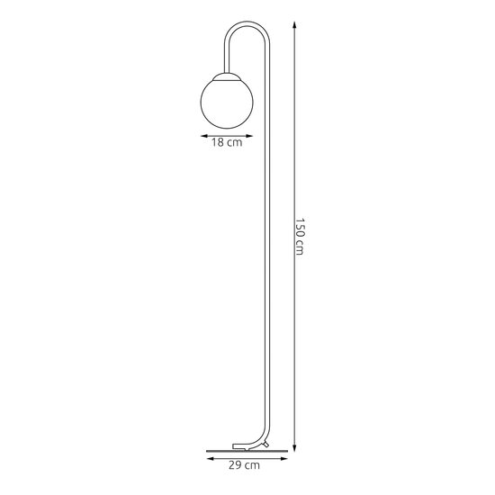 Emibig Emibig FLOR LP1 MOKKA - Minimalist floor lamp for any space