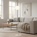 Emibig Emibig FLOR LP1 WHITE - Lámpara de pie minimalista para cualquier espacio