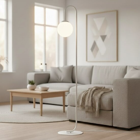 Emibig Emibig FLOR LP1 WHITE - Minimalistische vloerlamp voor elke ruimte