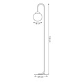 Emibig Emibig FLOR LP1 WHITE - Minimalistische Stehlampe für jeden Raum