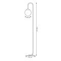 Emibig Emibig FLOR LP1 ORANGE - Lampe sur pied minimaliste pour tous les espaces