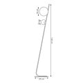 Emibig Emibig TATU LP2 BLACK - Lámpara de pie minimalista para cualquier espacio