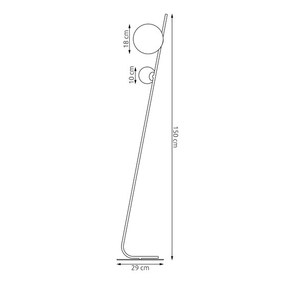 Emibig Emibig TATU LP2 MOKKA - Minimalistische vloerlamp voor elke ruimte