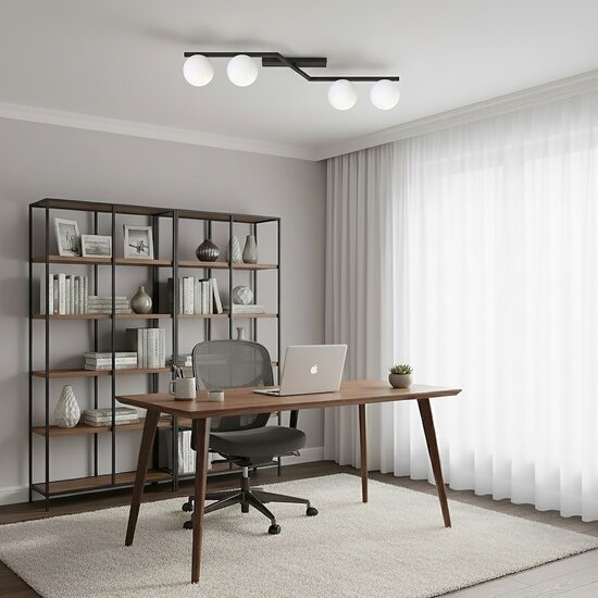Emibig Emibig NATON 4 BL OPAL - Plafonnier moderne pour un éclairage élégant