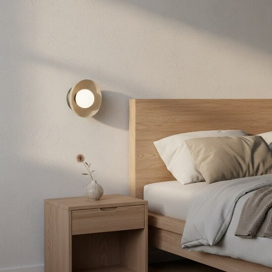Emibig Emibig OZZY K1 BL MOKKA - Lámpara de pared minimalista para cualquier espacio