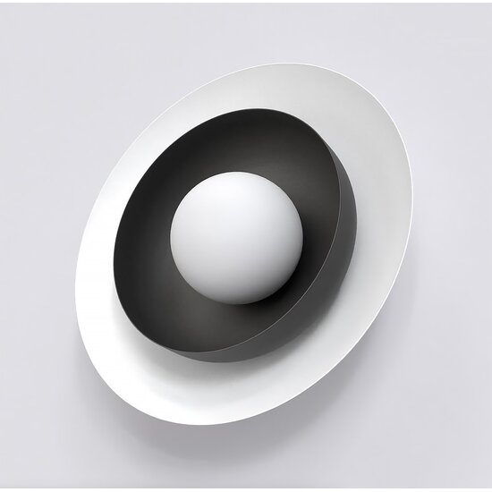 Emibig Emibig POPPI K1 WH BLACK - Elegant wall lamp for atmospheric lighting