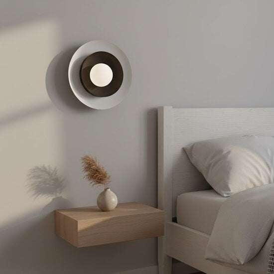 Emibig Emibig POPPI K1 WH BLACK - Elegant wall lamp for atmospheric lighting