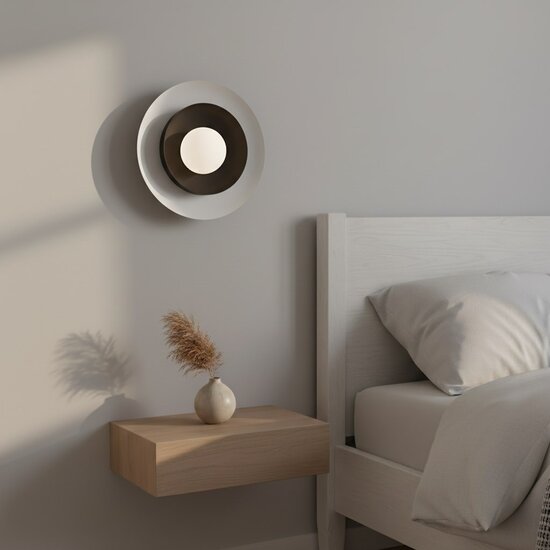 Emibig Emibig POPPI K1 WH BLACK - Elegante Wandlampe für stimmungsvolle Beleuchtung