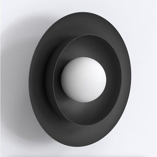 Emibig Emibig POPPI K1 BL BLACK - Scandinavische wandlamp voor elke ruimte