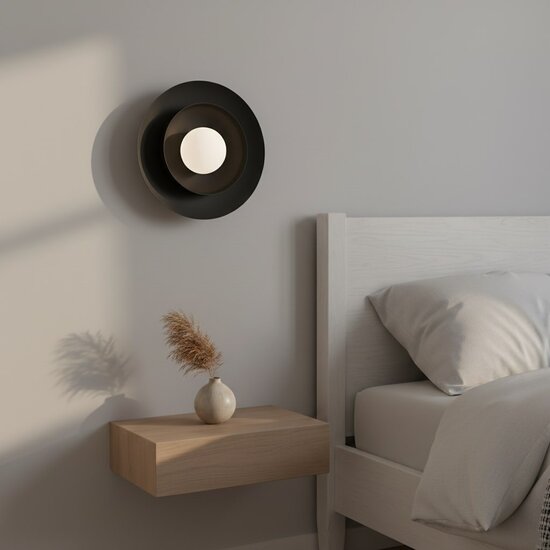 Emibig Emibig POPPI K1 BL BLACK - Scandinavian wall lamp for any space
