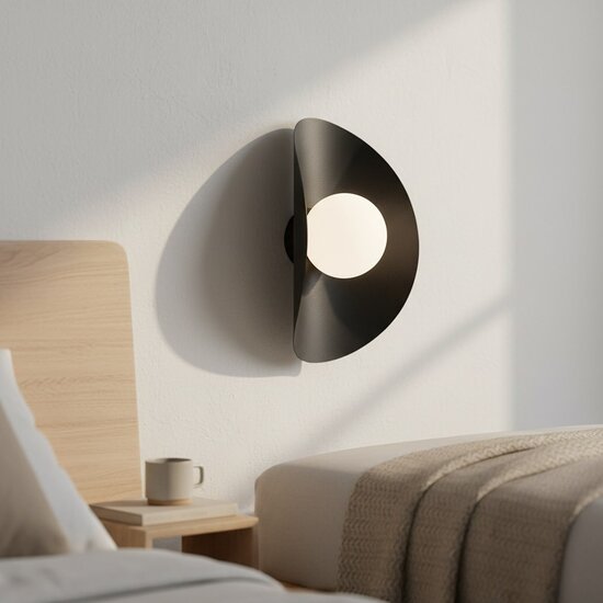 Emibig Emibig FIERO XL K1 BLACK - Lámpara de pared moderna para una iluminación elegante