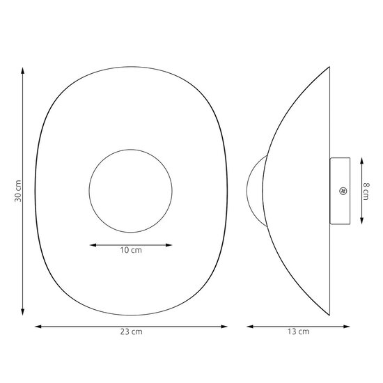 Emibig Emibig FIERO XL K1 BLACK - Moderne Wandlampe für stilvolle Beleuchtung