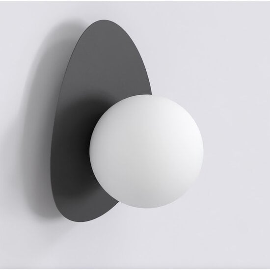 Emibig Emibig OVO K1 BLACK - Modern wall lamp for stylish lighting