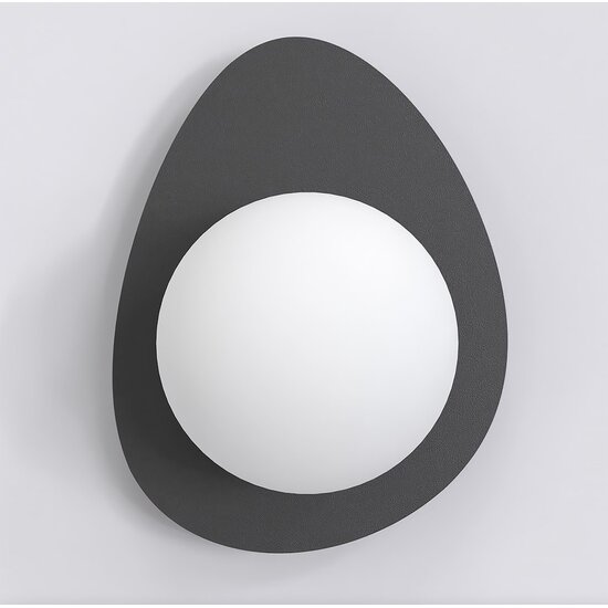 Emibig Emibig OVO K1 BLACK - Moderne wandlamp voor sfeervolle verlichting