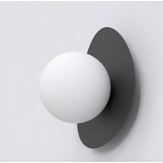 Emibig Emibig OVO K1 BLACK - Lámpara de pared moderna para una iluminación elegante
