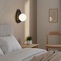 Emibig Emibig OVO K1 BLACK - Modern wall lamp for stylish lighting