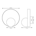 Emibig Emibig KIDO K1 BLACK - Applique murale minimaliste pour tous les espaces