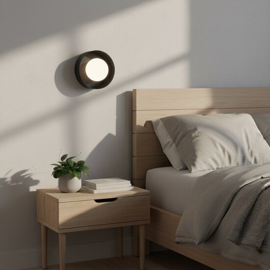 Emibig Emibig LULU K1 BLACK - Minimalist wall lamp for any space