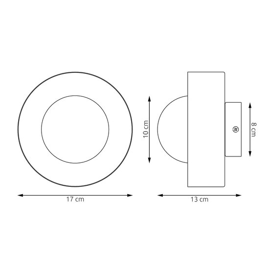 Emibig Emibig LULU K1 BLACK - Minimalist wall lamp for any space