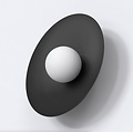Emibig Emibig INSPO K1 BLACK - Minimalist wall lamp for any space