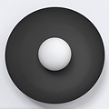 Emibig Emibig INSPO K1 BLACK - Applique murale minimaliste pour tous les espaces