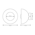Emibig Emibig BIBI K1 WHITE - Lámpara de pared minimalista para cualquier espacio