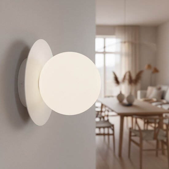 Emibig Emibig AMERICANA K1 WHITE - Lámpara de pared minimalista para cualquier espacio