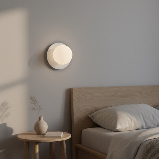 Emibig Emibig AMERICANA K1 WHITE - Lámpara de pared minimalista para cualquier espacio