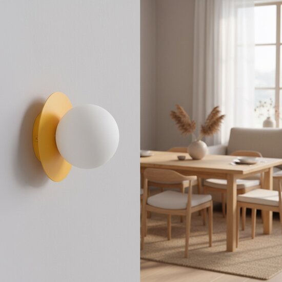 Emibig Emibig AMERICANA K1 ORANGE - Minimalistische wandlamp voor een sfeervolle ambiance